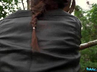 Hot brunette Jade Amor, ride my big cock like a street doll and swallow cum for cash