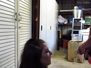 Extreme face fucking with deepthroat and messy facial for tattooed slut