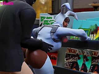 Henchman Fucks Bunny Brawler Vagina In Standing Doggystyle Fortnite 3D Animation