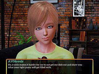 Hey, check out my new family with big tits and ass in this cartoon MILF game