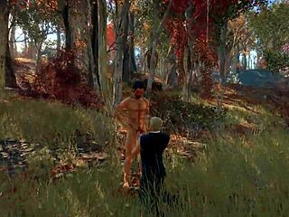 Stan And Jonathan Share Blowjobs In The Forest