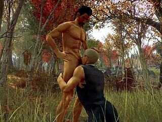 Stan And Jonathan Share Blowjobs In The Forest