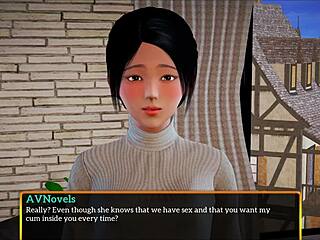 Ey, mira mi nueva familia con tetas y culo grandes en este juego cartoon de MILF