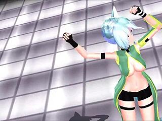 Sinon Sword Art Online MMD Animation