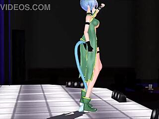 Sword Art Online: MMD animation with big-boobed cosplayers