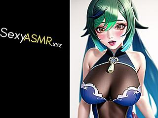 Japanese cosplay bitch moans asmr sounds