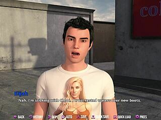 Big white cock gets some action from a naughty redhead in College Kings 2:11
