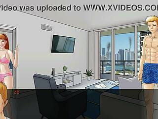 Pretty Redhead Fucks In Hentai Game