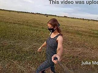 Juli Smith's exhibition of body art and self-pleasure in a field