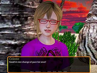 Walkthrough of the visual novel game My new stepfamily 581