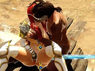 Warrior Princess Hunts Minotaur But Gets Pounded Hard By Him Instead