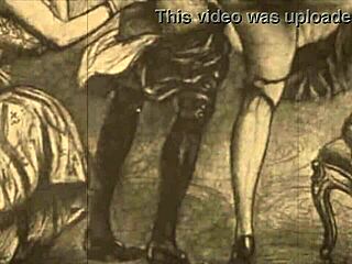 vintage erotic illustration brings back steamy old-school vibes