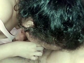 The naughty hot girl performs a delicious blowjob.