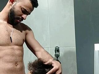 Did you see that guy staring at me in the gym? I took him to the bathroom and made him suck my cock.