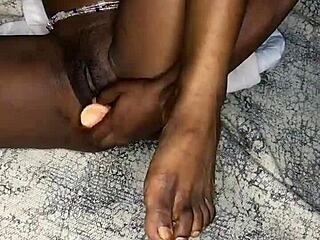 why do i love masturbating with dawn's shaved pussy and dildo so much?