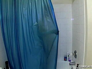 Teen gets massive cumblast while soaking in the bath tub.