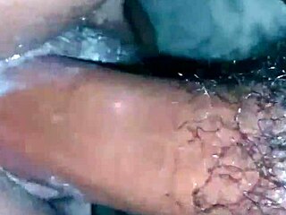 The Hood Bitch Rides Monster Cock and Gets Creampie