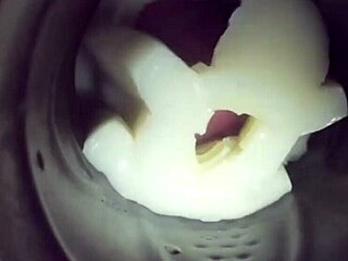 Deep Inside My Fleshlight with Sticky Creampie.