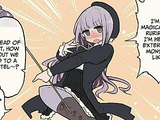 Futanari monster takes on novice magical girl lover