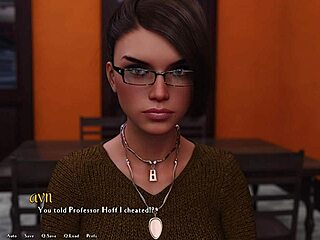 Hot brunette in 3D game Dik 143 enjoys big cock