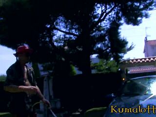 kumalott tells of hardcore fucking and squirting for tattooed small-tit milf with cumshot.