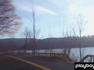 Playboy Model Chelsie Aryn Strips Nude In Desert Outdoor Setting.