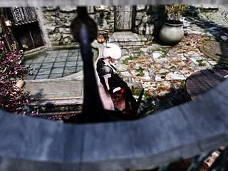 Futa chaconne sucks Aya off in public spot