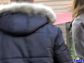 Mature euro woman picks up stranger