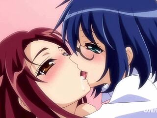 Busty anime teens fight over lucky guy in uncensored hentai