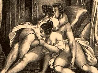 vintage erotic illustration brings back steamy old-school vibes