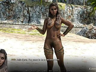 Lora Croft Digoyang Monster Kontol Gede di Pulau Ajaib, Gila Banget!