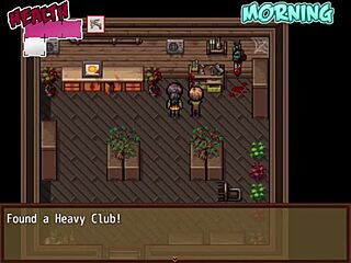 Watching porn with big-titted woman in hentai zombies retreat part 5