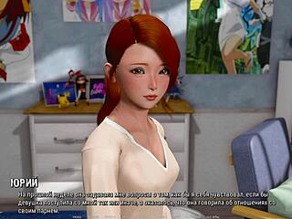 3D animated porn with natural tits and cunilingus