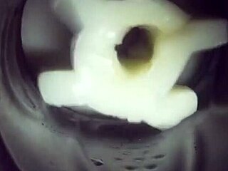 Deep Inside My Fleshlight with Sticky Creampie.