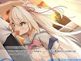 Eroge game with Hentai and Animehentai features Baozhu with a parallelogram shape in the sky