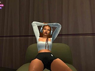 Keiko K Rubs One Out After Gym with Raila Rains!