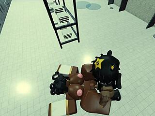 Roblox Guy Bangs Hot Black Nun in Wild Scene