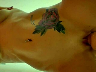 Belinda Selin Impales Ebony Pussy On Dildo In Shower, Close-Up Orgasm