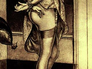 Vintage Erotic Drawings in Classic Cartoon Style