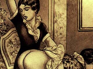 Vintage Erotic Drawings in Classic Cartoon Style