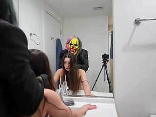 queen of hell fucks gibby the clown after he bought her a new penthouse in brickell miami