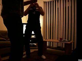 gay foot kickboxing match with intense action