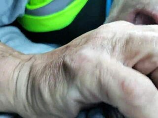 Gay amateur moans while partner works hard for pleasure