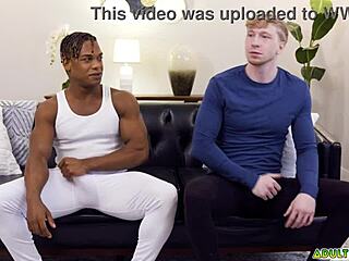 Adrian Hart and Jesse Stone in Intense Interracial Deepthroat Workout