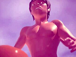 Oily Babe's Pussy Pounded Hard in 3D Beach Animation