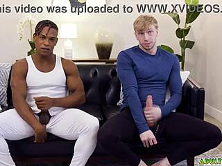 Adrian Hart and Jesse Stone in Intense Interracial Deepthroat Workout