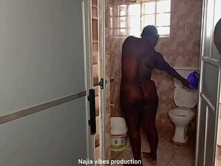 Quickie with Boss's Daughter in Bathroom Turns Wild. Bent Over for Fast Doggystyle Fun.