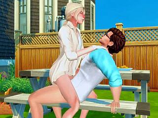 Gay game with stepbrother's monster cock and rough facefuck
