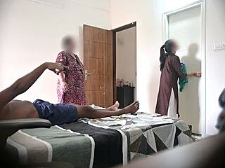Flashing My Dick to Two Maids During Hotel Massage