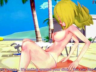 Dark magician girl in bikini from Yu-Gi-Oh fantasy